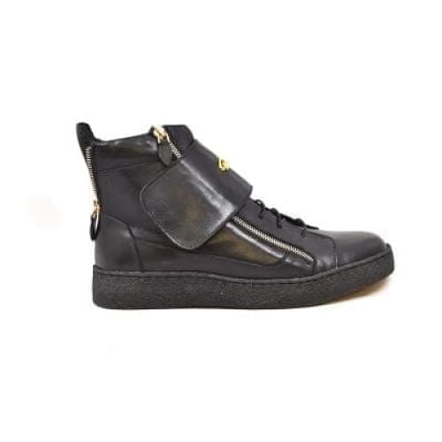 British Walkers Empire Men’s Black Leather Crepe-Sole High-Top Boots – Handcrafted Fusion of Urban Edge and Classic British Craft - Image 3
