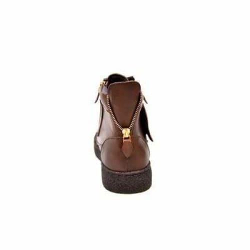 British Walkers Empire Men’s Brown Leather Crepe-Sole High-Top Boots – Handcrafted Classic of Rich Color and Modern British Style - Image 6