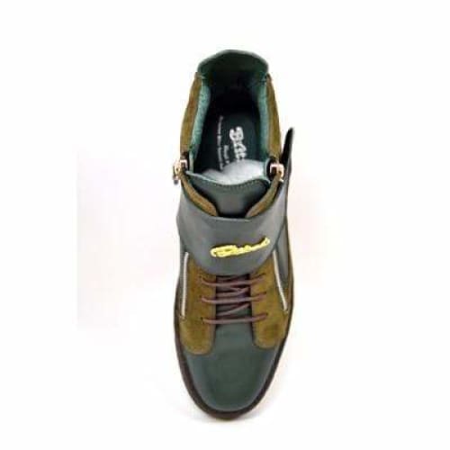 British Walkers Empire Men’s Green Leather Crepe-Sole High-Top Boots – Handcrafted Blend of Modern Style and Classic British Craft - Image 7
