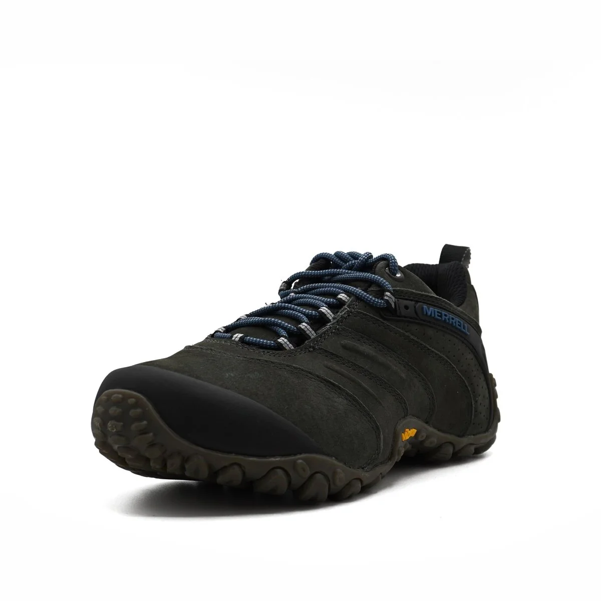 Merrell Cham II Mens Leather Beluga Dark Green Outdoor Hiking Trail Shoe Performance J09381 - Image 4