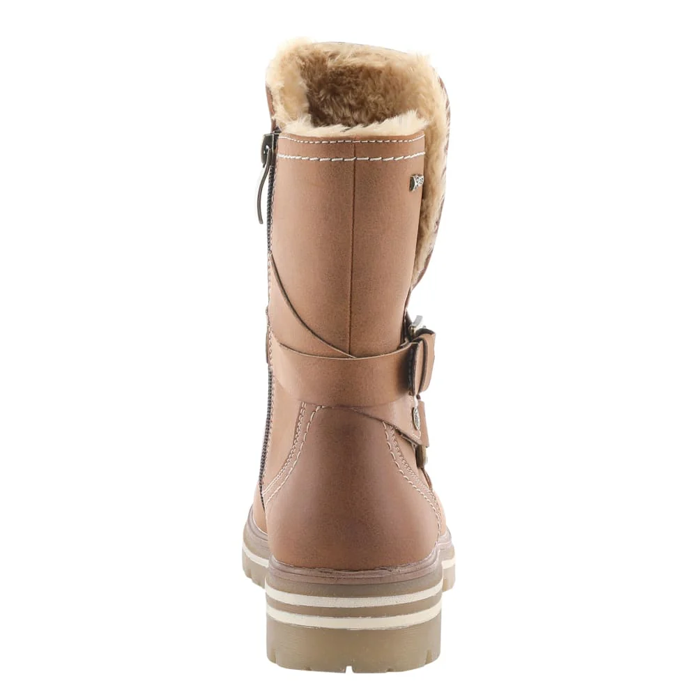 Spring Step Shoes Francala Women's Moto Chic Leather and Fur Boots - Image 11