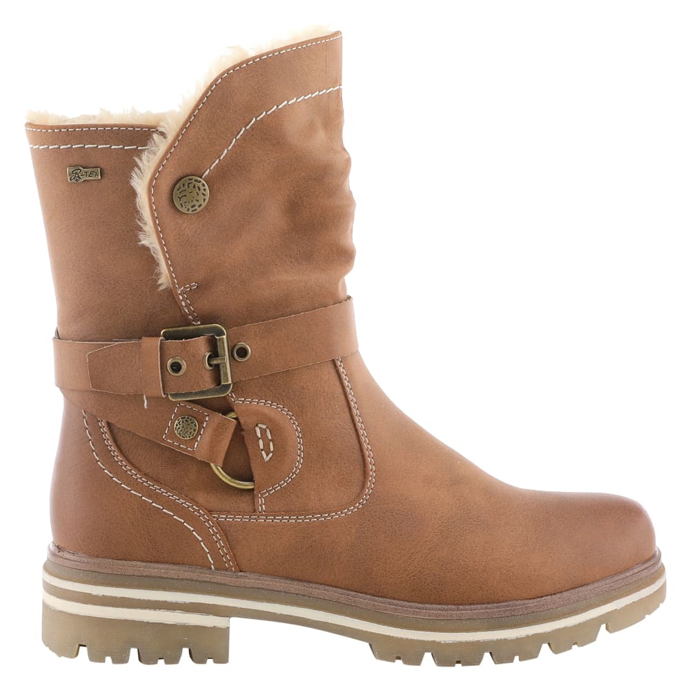 Spring Step Shoes Francala Women's Moto Chic Leather and Fur Boots - Image 12