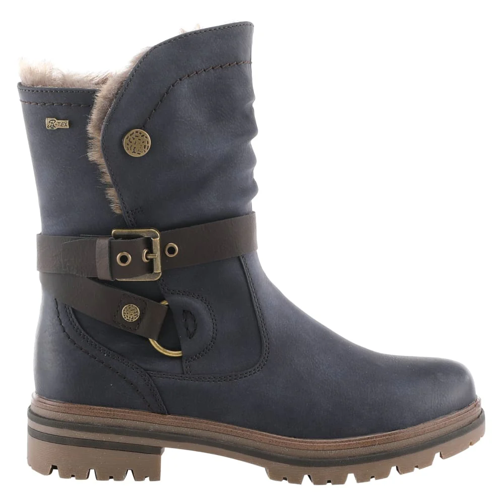 Spring Step Shoes Francala Women's Moto Chic Leather and Fur Boots - Image 20