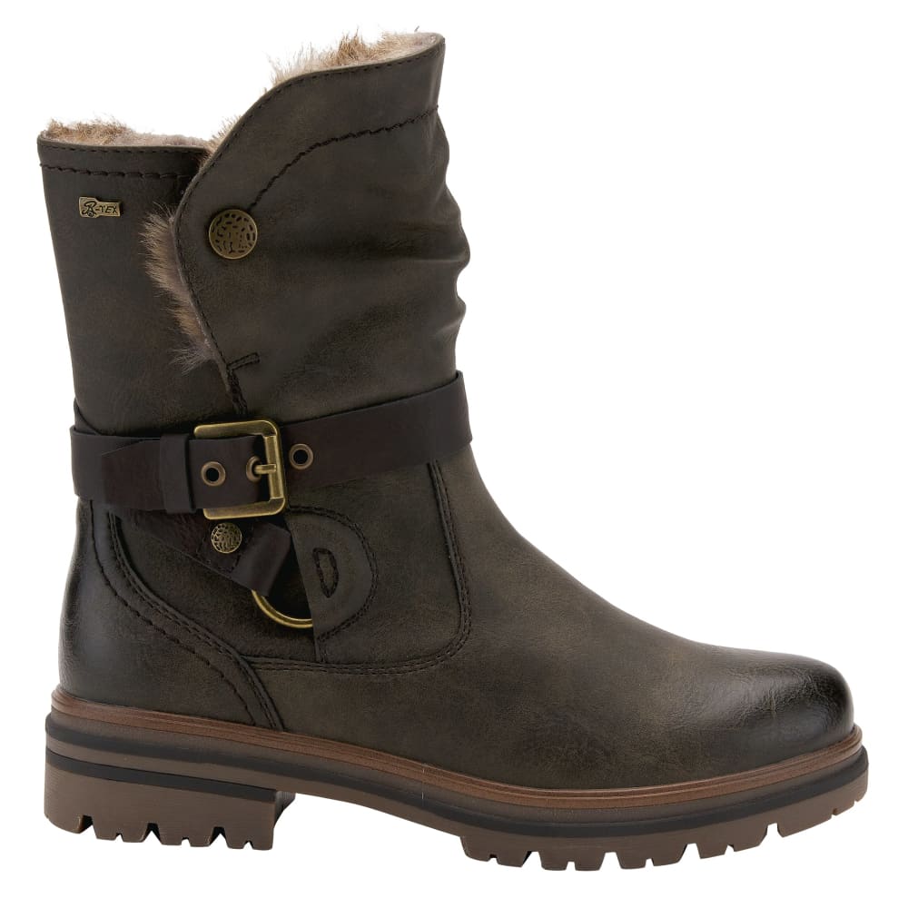 Spring Step Shoes Francala Women's Moto Chic Leather and Fur Boots - Image 5