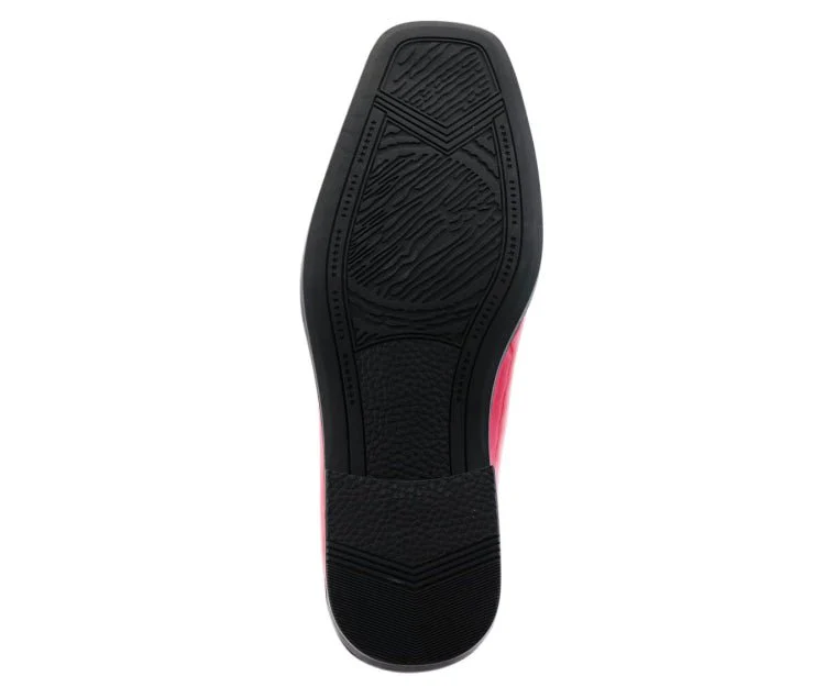 Viotti Crimson Elegance Men's Patent Leather Dress Shoes - Image 6